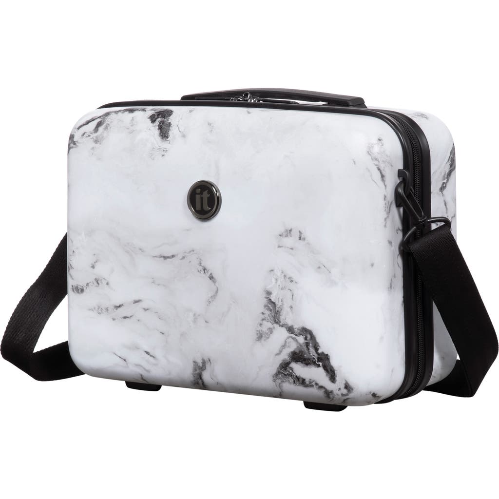 It Luggage Sheen 14-inch Hardside Vanity In Grayscale Marble