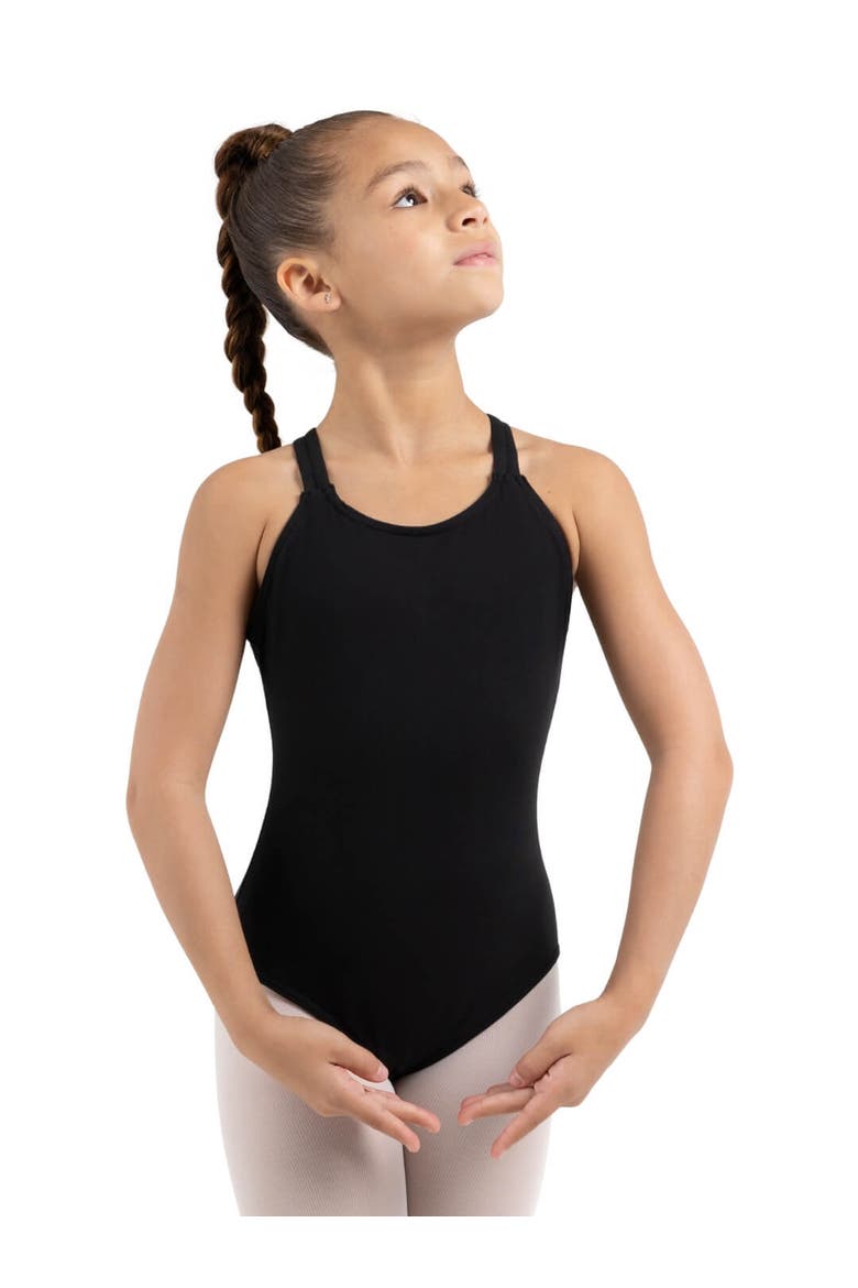 Double Strap Camisole Leotard, Alternate, color, Black