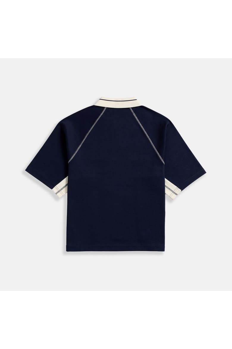 Tennis Polo, Alternate, color, Navy/White