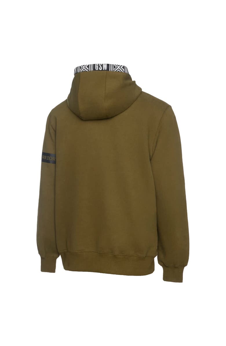 Two Hype Men's NBA x Two Hype  Olive Golden State Warriors Culture & Hoops Collection Premium Pullover Hoodie, Alternate, color, 