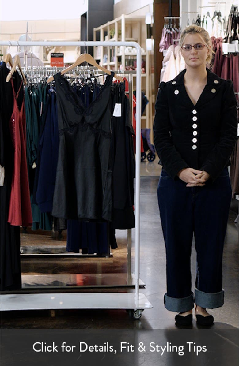 Noir Satin Minidress, sales video thumbnail