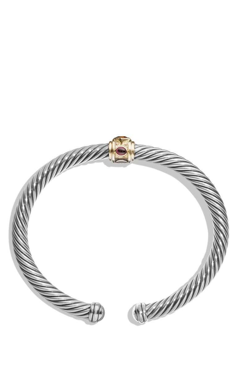 David Yurman Renaissance Bracelet with Semiprecious Stones & 14K Gold, 5mm, Alternate, color, 
