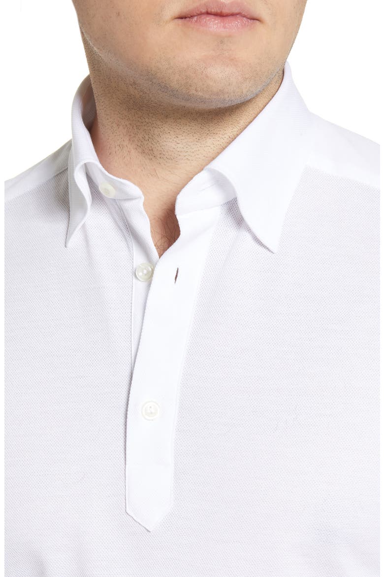 Soft Casual Line Slim Fit Piqué Polo Shirt, Alternate, color, WHITE