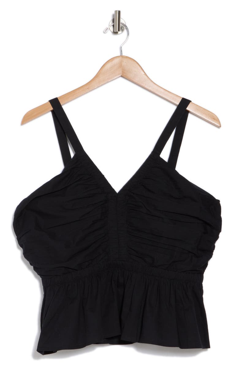 Lucky Brand Shirred Peplum Top, Alternate, color,