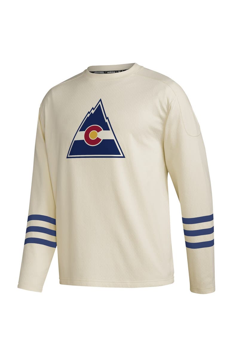 adidas Men's adidas  Khaki Colorado Avalanche AEROREADY Pullover Sweater, Alternate, color, 