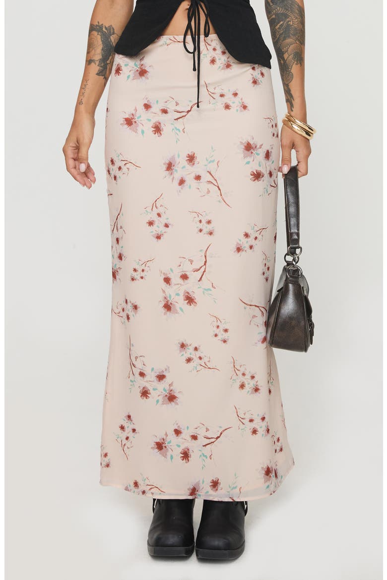 Sunbliss Floral Maxi Skirt, Main, color, PINK