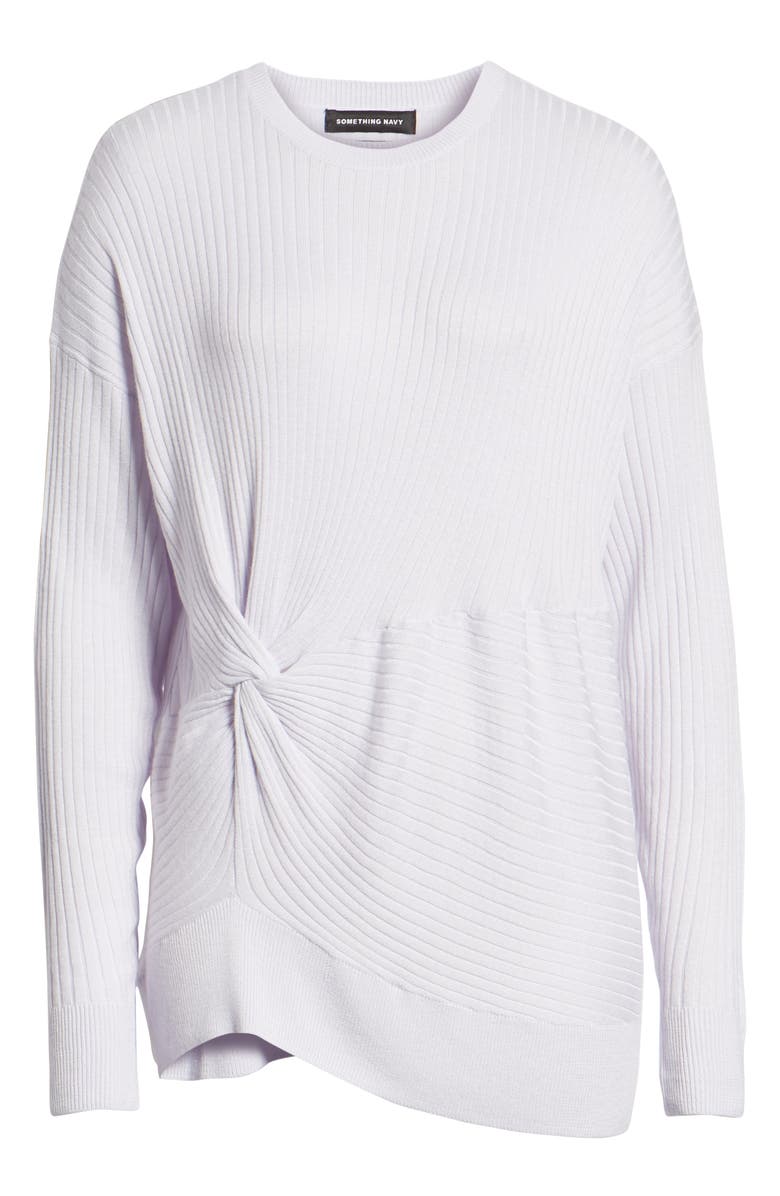 Something Navy Knot Detail Pullover, Alternate, color, 