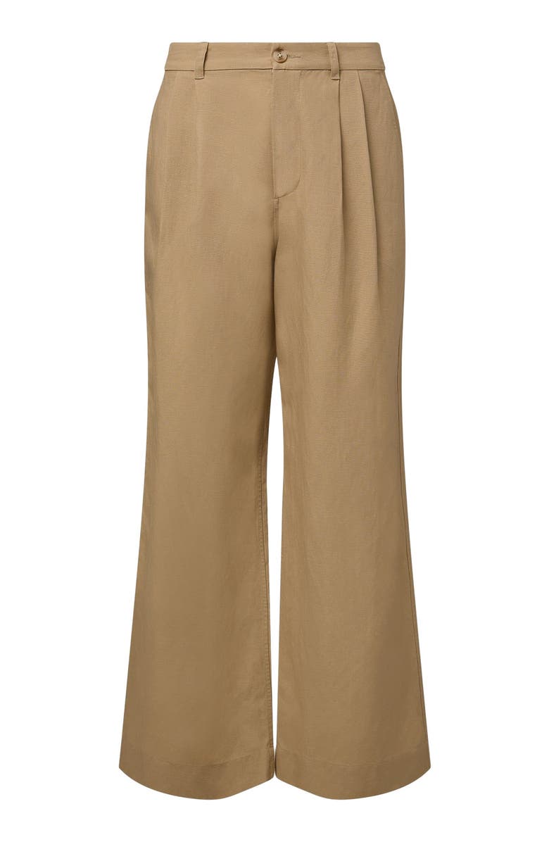 Onia Air Linen Pleated Trouser, Alternate, color, 