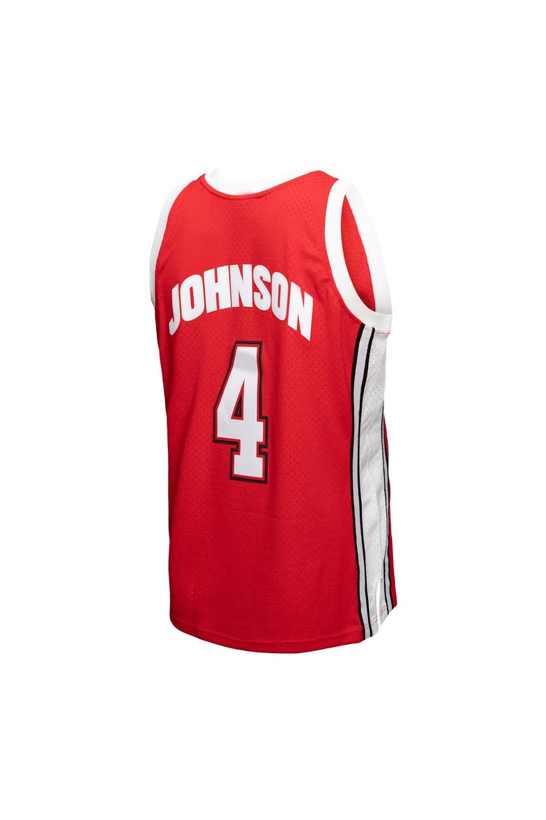 Men's Mitchell & Ness Larry Johnson Red UNLV Rebels 1989/90 Player Swingman Jersey, Alternate, color, Red