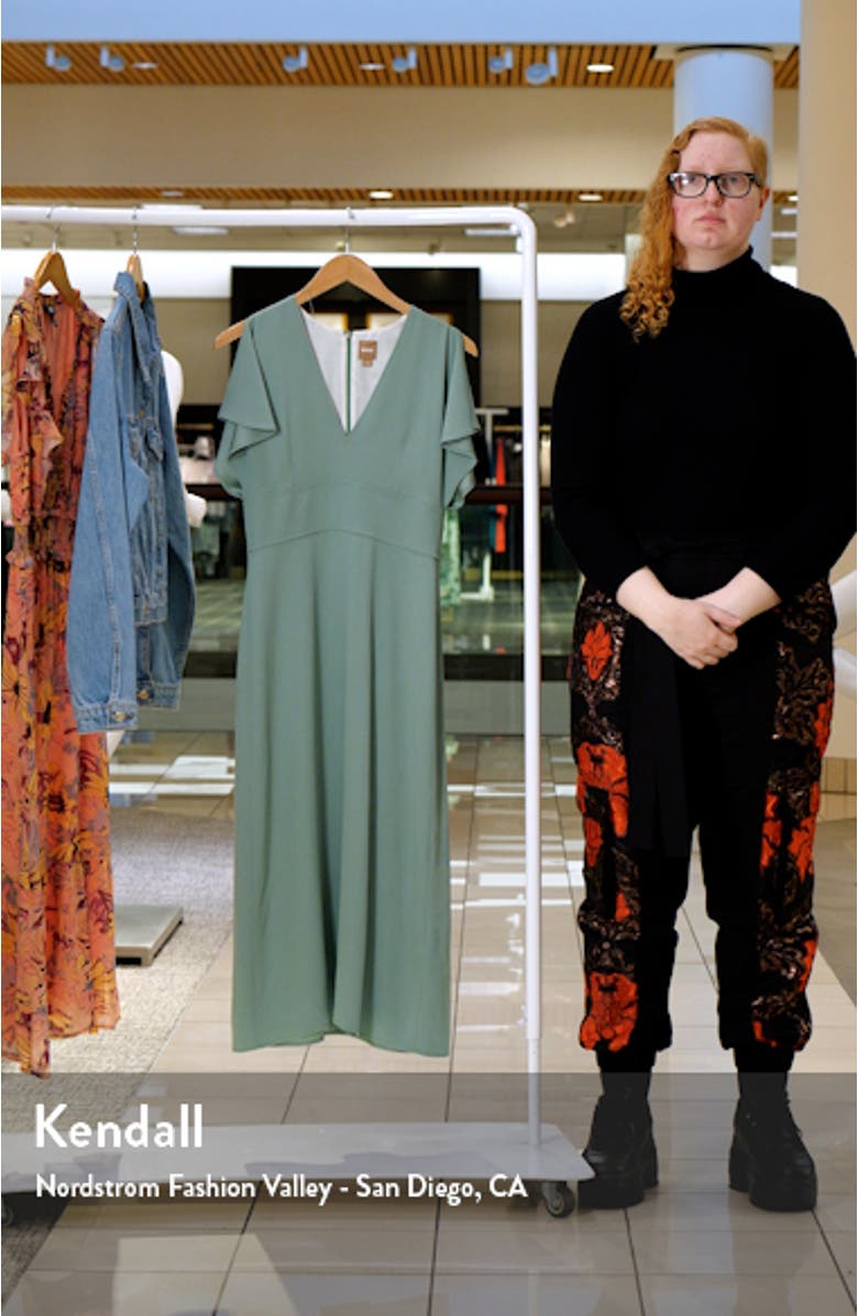 Dawinga Flutter Sleeve A-Line Dress, sales video thumbnail