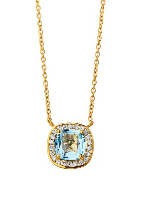 Cushion Diamond Necklace