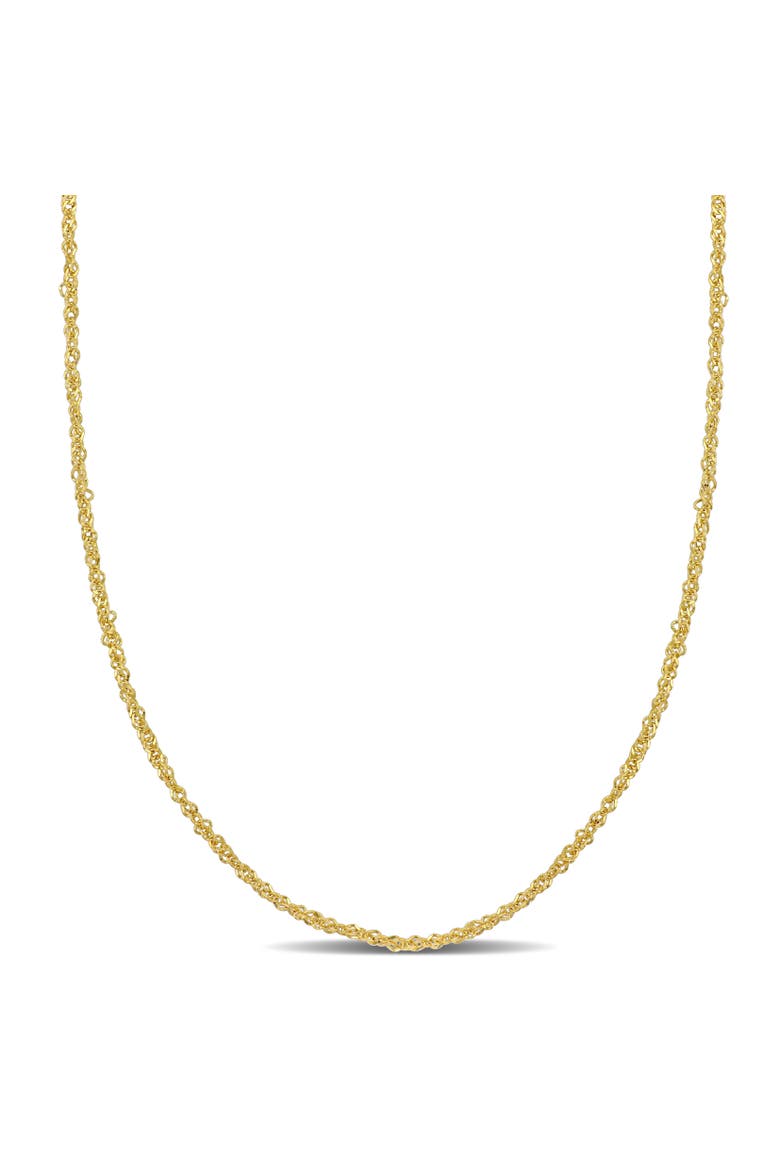 Singapore Chain Necklace 14k Yellow Gold, Main, color, Yellow Gold