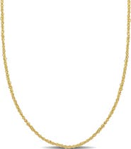Julianna B. Singapore Chain Necklace 14k Yellow Gold
