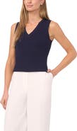Halogen® Rib Knit Sleeveless Sweater