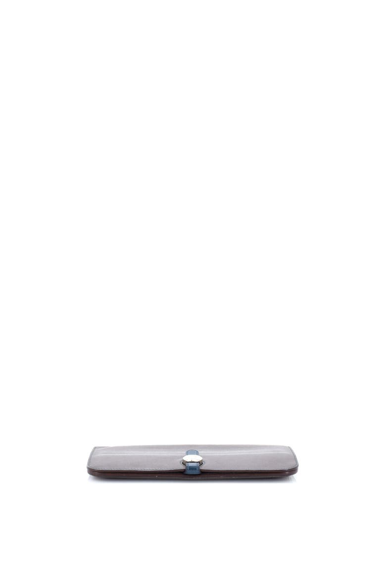 Dogon Recto Verso Wallet Leather, Alternate, color, Etain