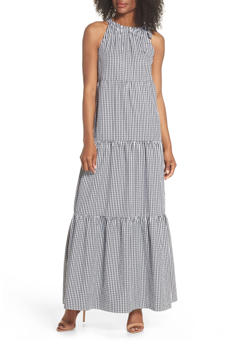 Gingham Check Maxi Dress video