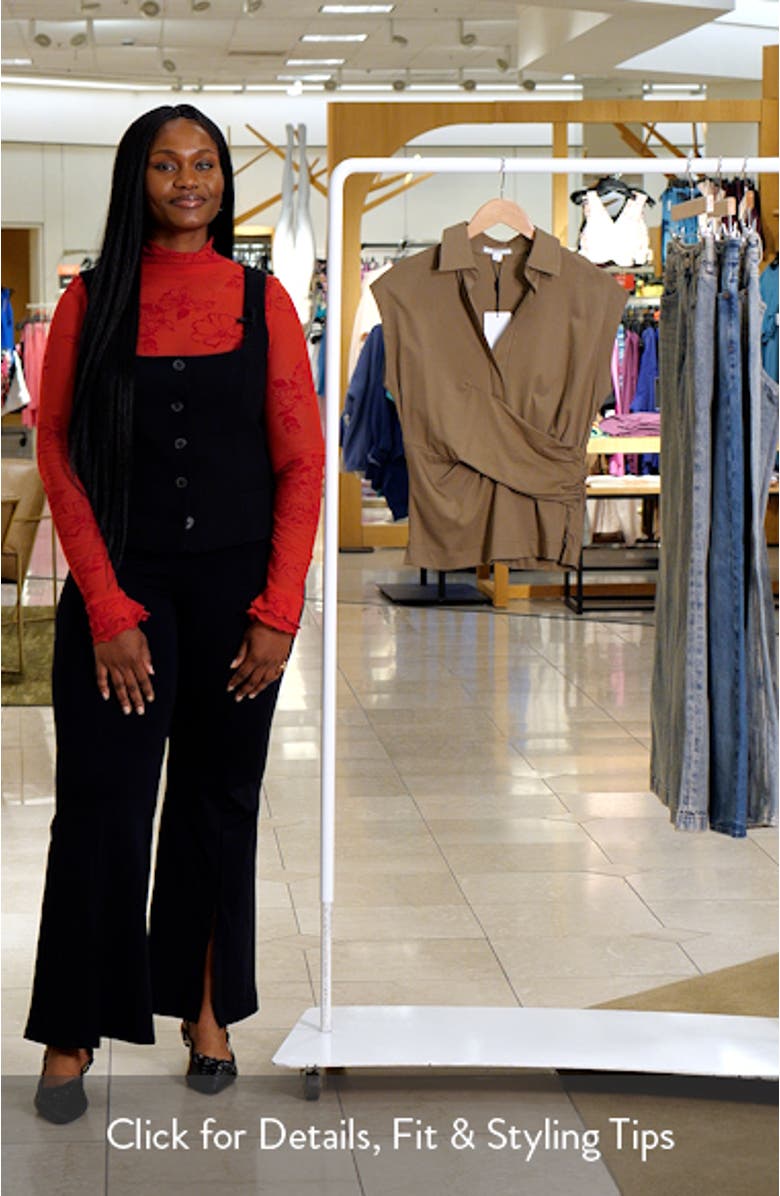 Jean Ruched Stretch Cotton Top, sales video thumbnail