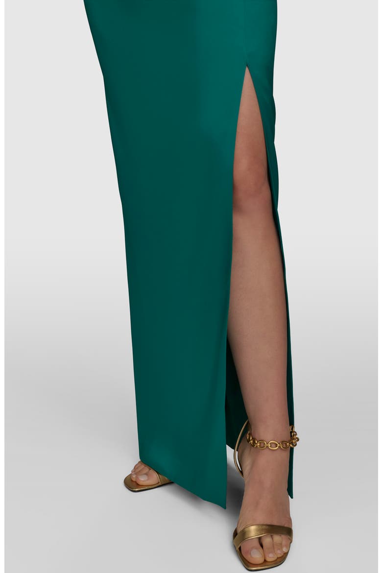 Ruched Strapless Gown, Alternate, color, LAWN LWN
