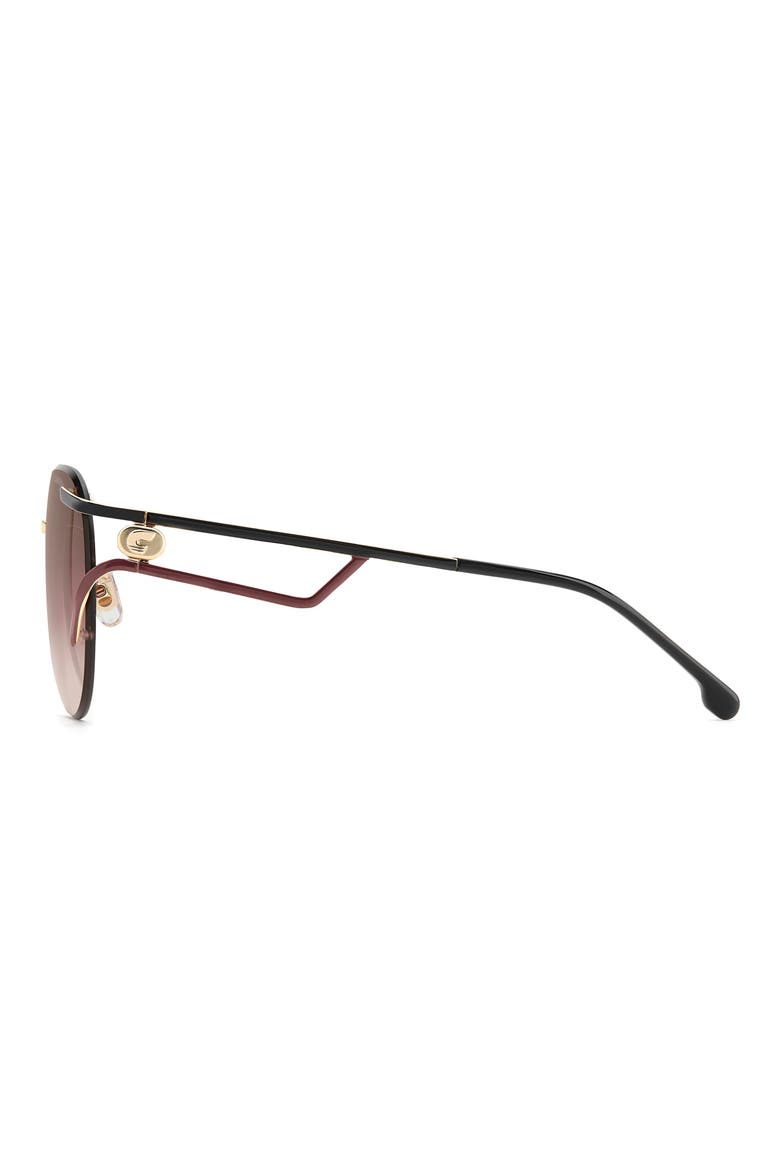 3103/S 64mm Gradient Oversize Pilot Sunglasses, Alternate, color, GOLD BURGUNDY/ BROWN PINK SF