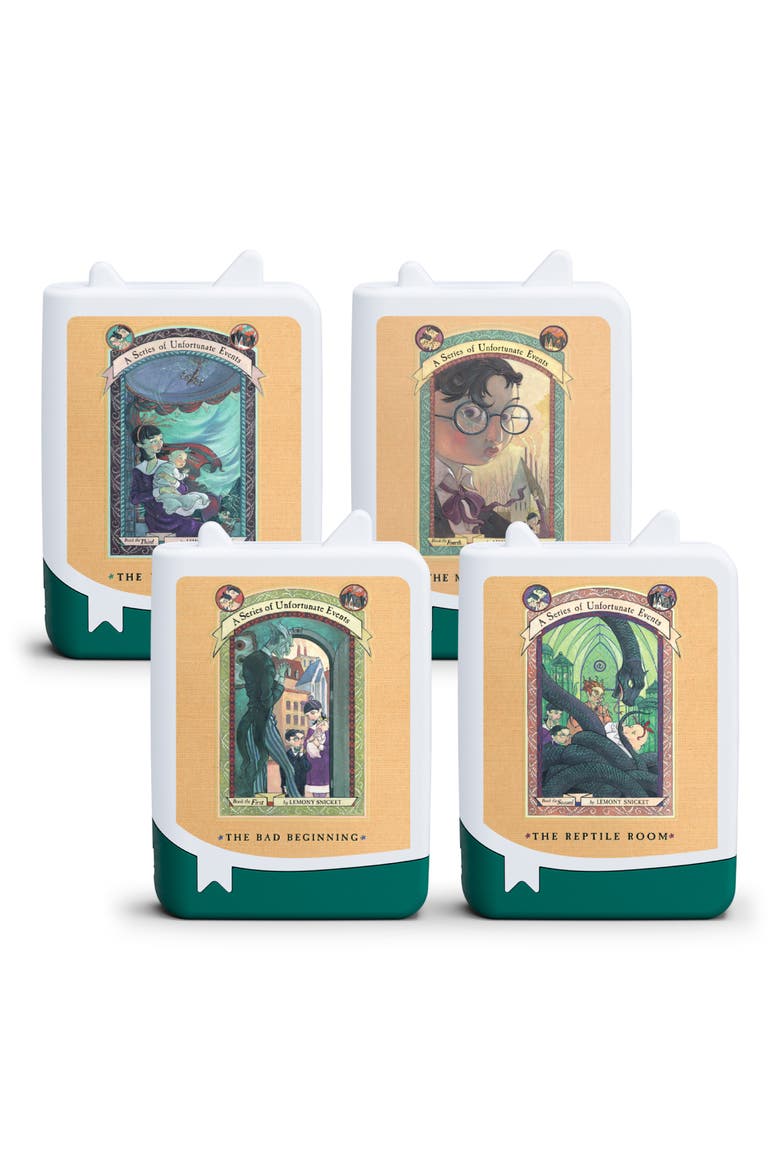 Series of Unfortunate Events Set of 4 Audiobook Bundle, Alternate, color, MULTICOLOR