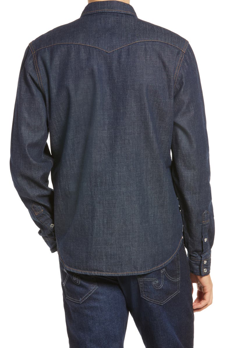 AG Aiden Western Denim Button-Up Shirt, Alternate, color, 