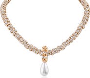 JARDIN Rondelle Imitation Pearl Drop Necklace