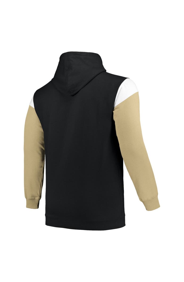 PROFILE Men's Profile Black New Orleans Saints Big & Tall Trench Battle Pullover Hoodie, Alternate, color, 