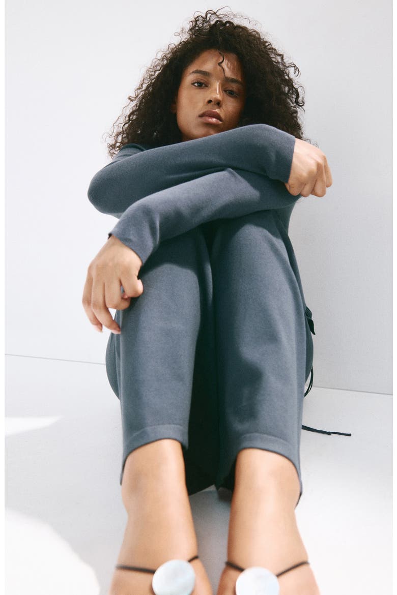Knit Wide Leg Trousers, Alternate, color, BLUE