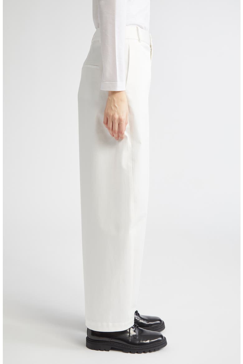 Kayden Stretch Cotton Pants, Alternate, color, WHITE