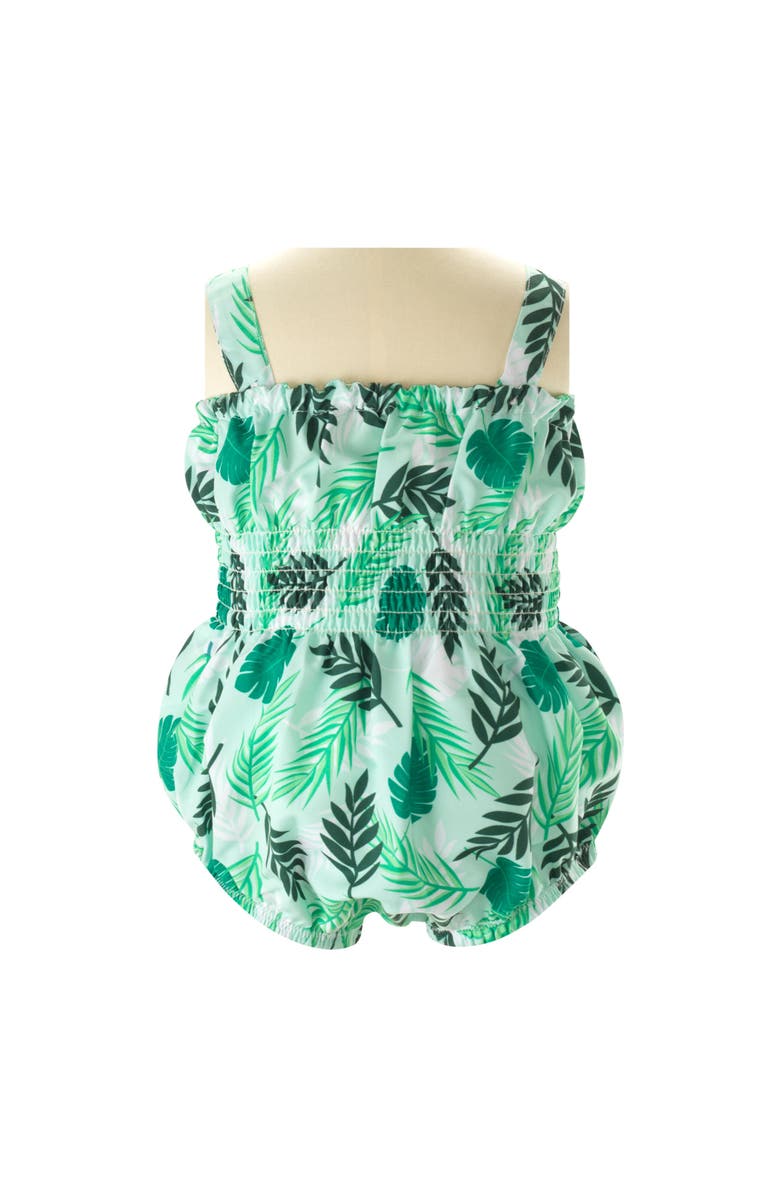 Rachel Riley Palm Tree Swim Bubble, Alternate, color, Green