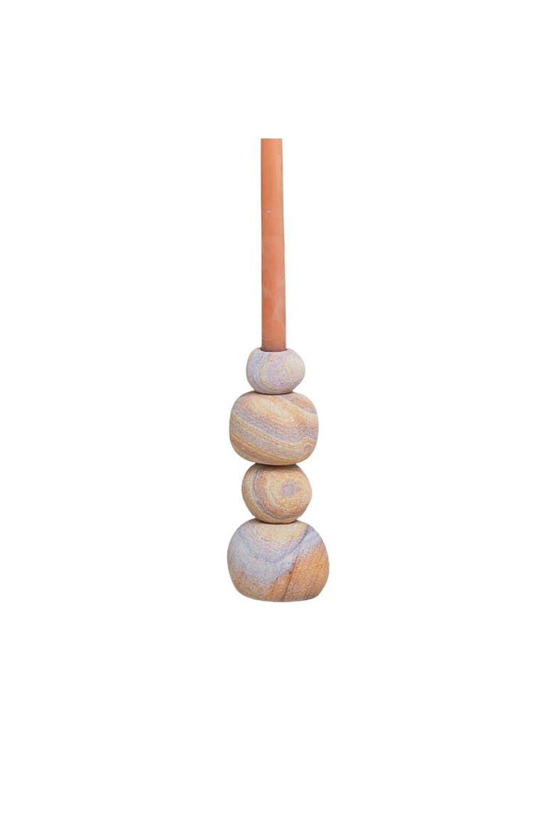 Rainbow Sandstone Taper Holder, Main, color, Rainbow