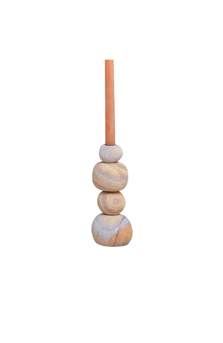 Be Home Rainbow Sandstone Taper Holder, Main, color, Rainbow