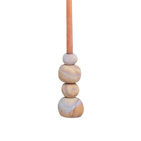 Rainbow Sandstone Taper Holder