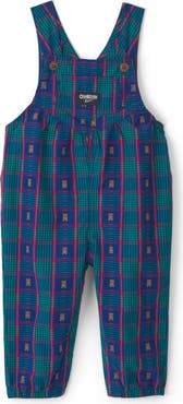 OSHKOSH BGOSH Plaid Cotton Overalls