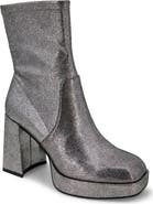 Kenneth Cole Block Heel Stretch Bootie