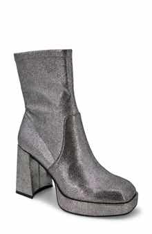 Kenneth Cole Block Heel Stretch Bootie
