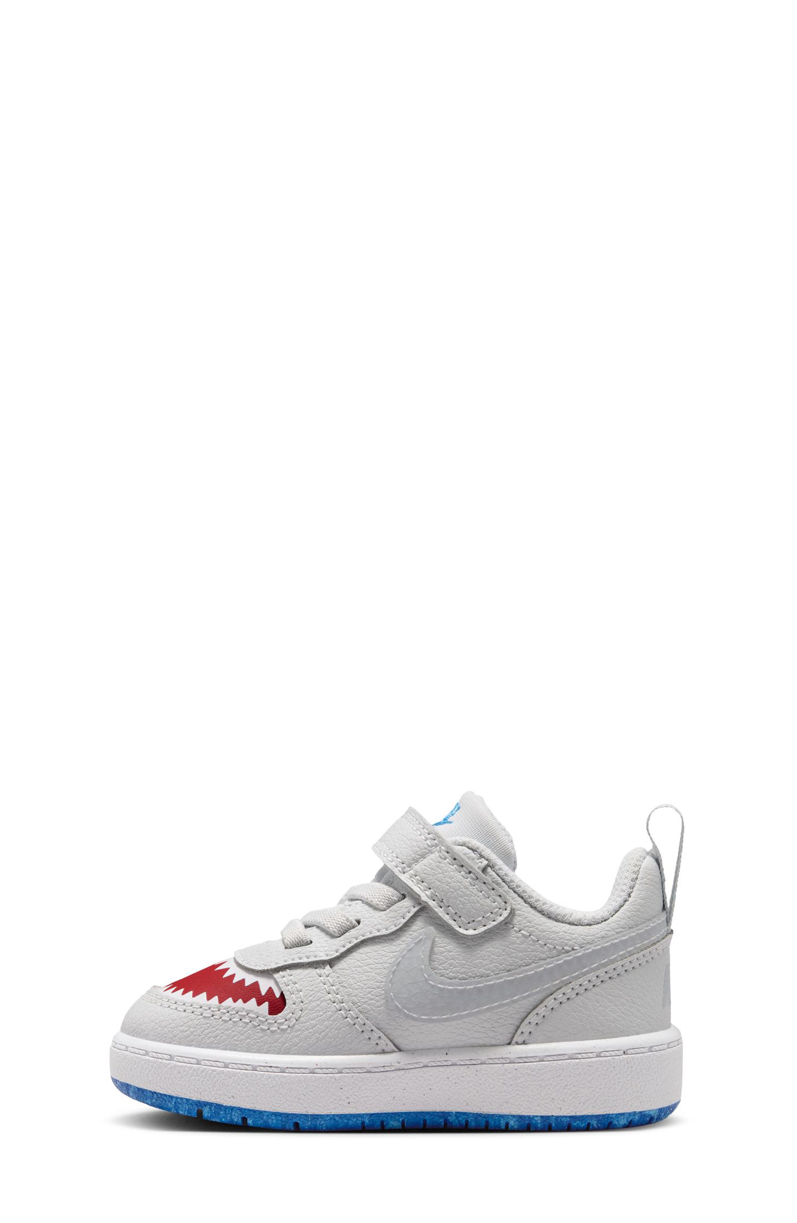 Kids' Court Borough Low Sneaker, Alternate, color, PLATINUM/ WOLF GREY/ RED