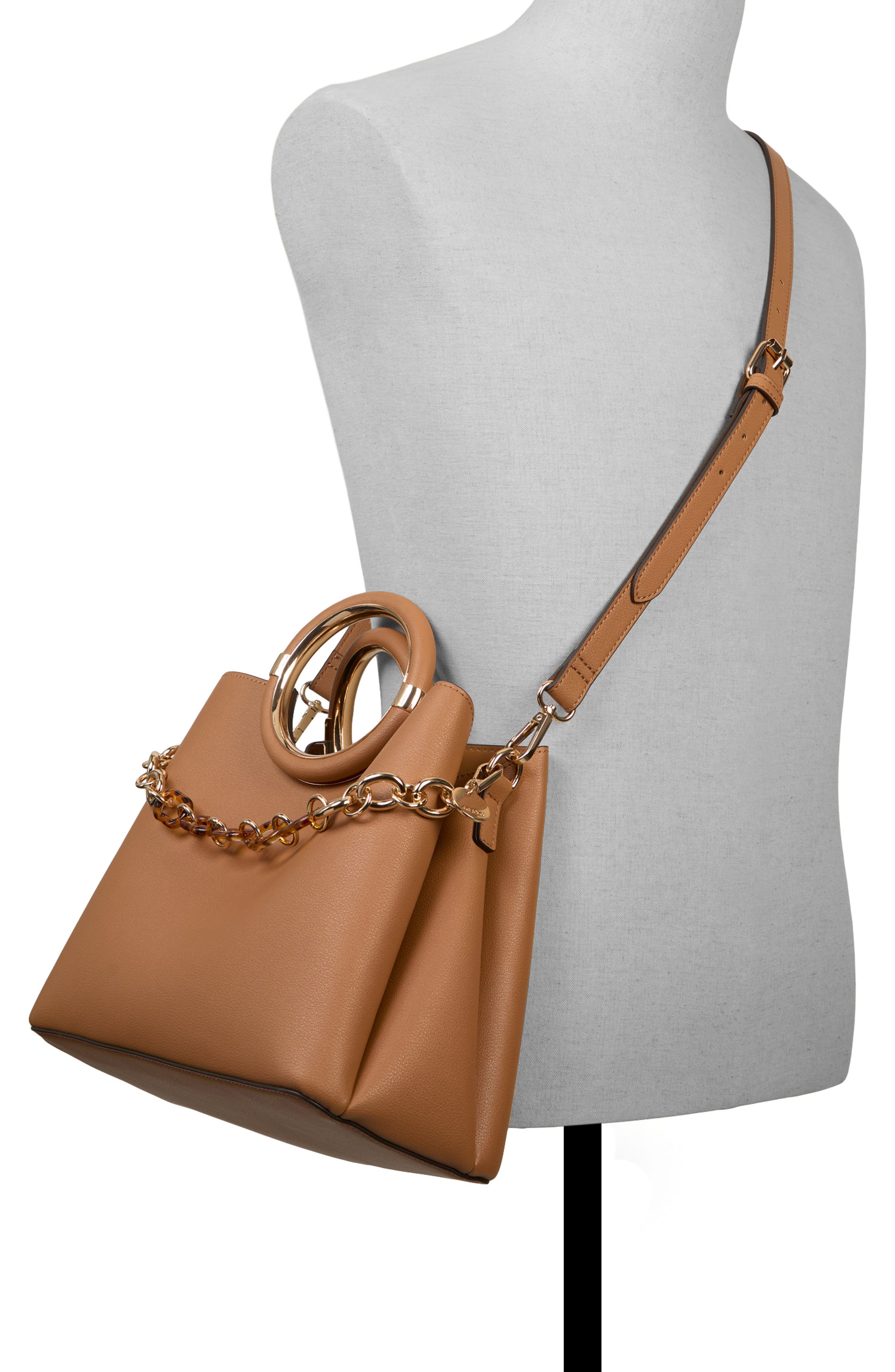 ALDO Dovie Faux Leather Top Handle Bag, Alternate, color, 
