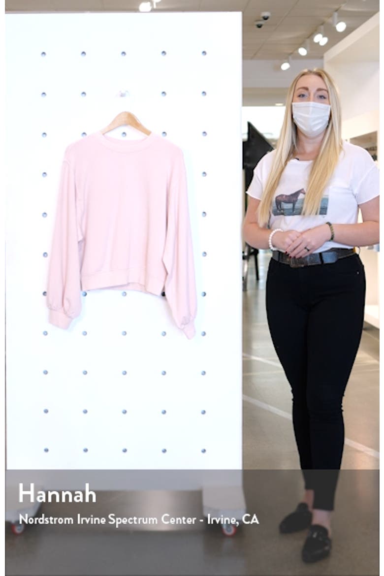 Brook Balloon Sleeve Crewneck Pullover video