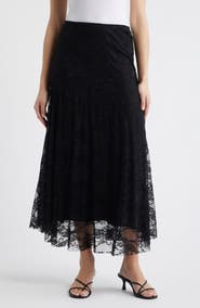 Loveappella Lace Maxi Skirt