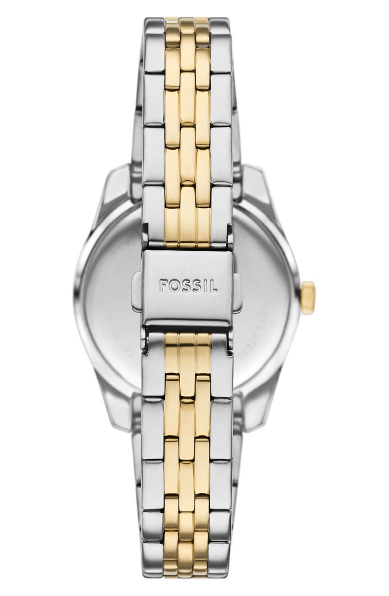 Fossil Scarlette Two-Tone Bracelet Watch, 32mm, Alternate, color, Two Tone