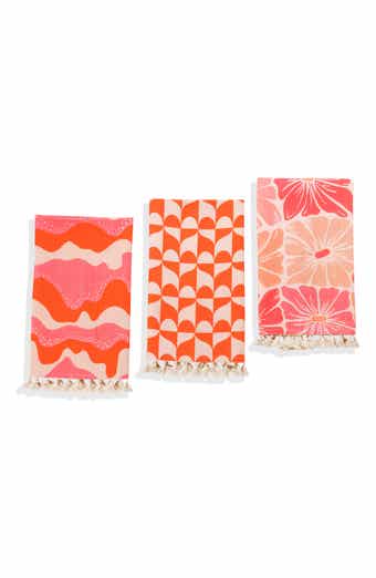 The Marrakesh Mod Set of 3 Cotton Waffle Kitchen Towels