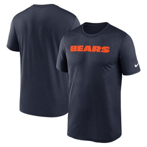 Men's Nike Navy Chicago Bears Primetime Legend Wordmark Performance T-Shirt