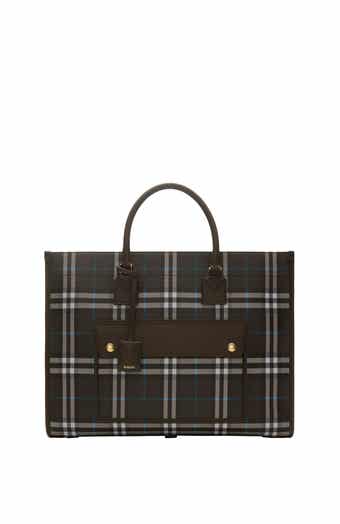 Burberry Medium Freya Check Coated Canvas Tote | Nordstrom Burberry Medium Freya Check Coated Canvas Tote | Nordstrom