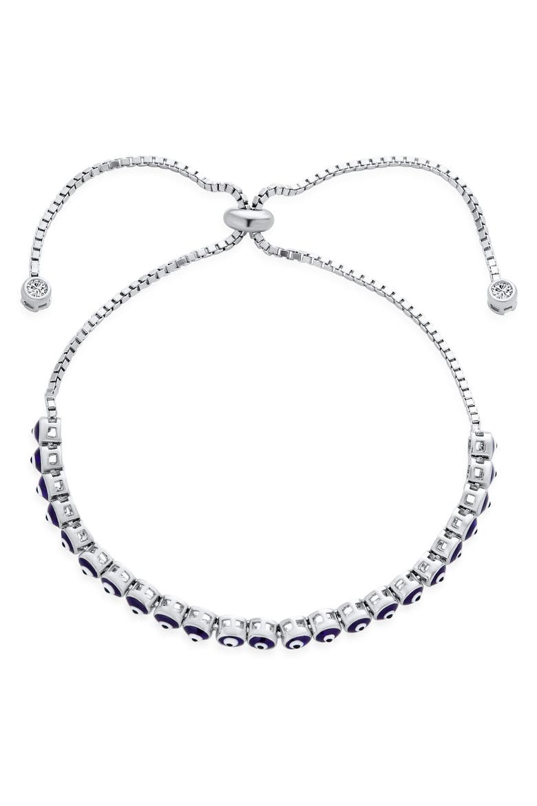 Infinity Tennis Bracelet, Alternate, color, BLUE