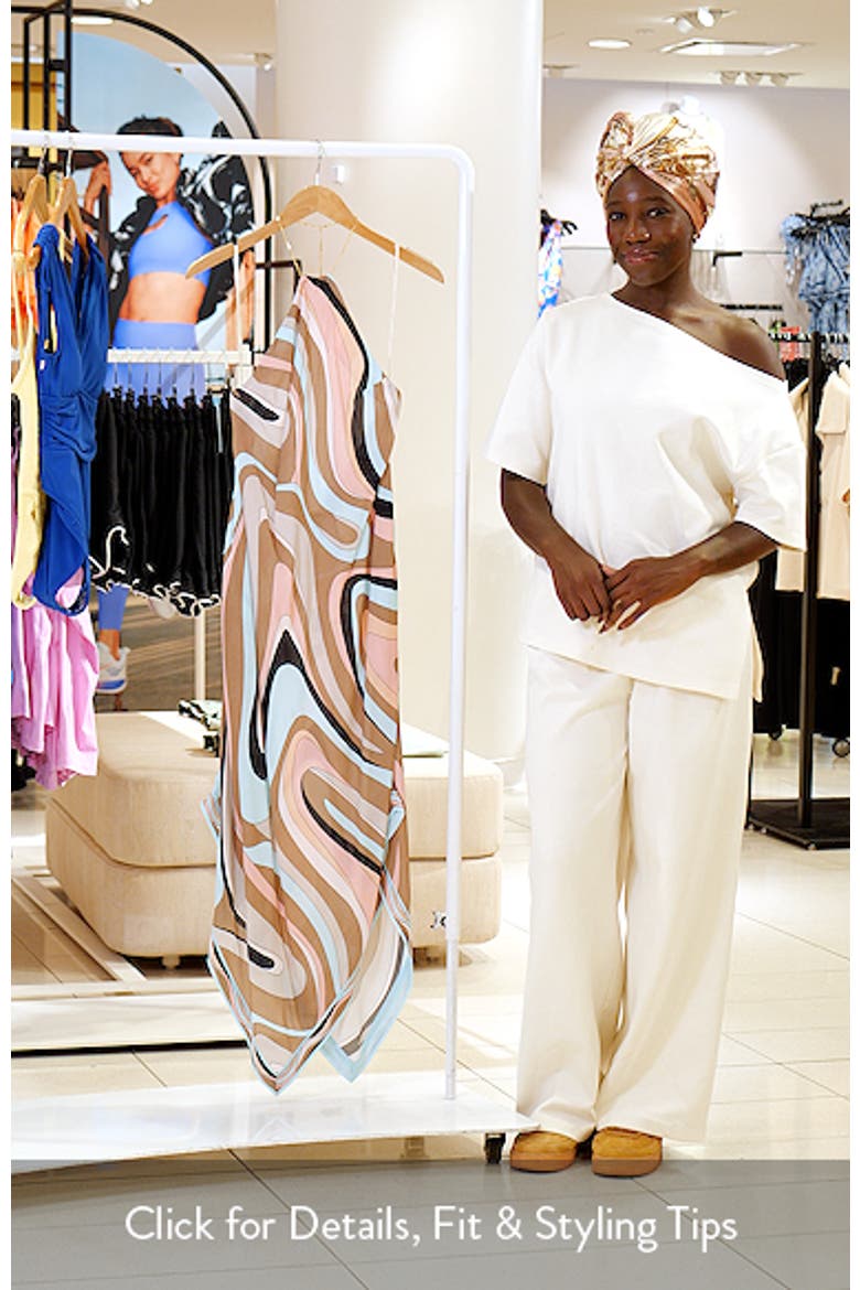 Abstract Swirl Elise Cover-Up Dress video