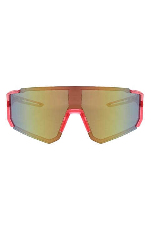 Semi Rim Polarized Shield Sunglasses