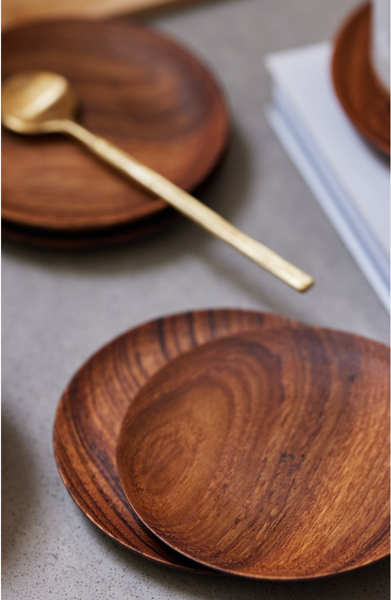 Teak Coasters Set of 4