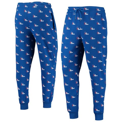 Royal Philadelphia 76ers Allover Logo Jogger Pants