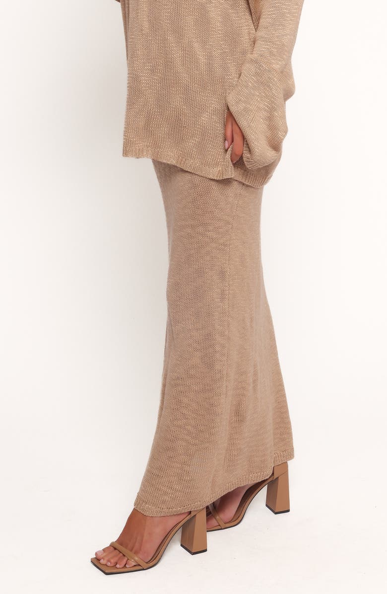Petal & Pup Indya Knit Maxi Skirt, Alternate, color, Mocha